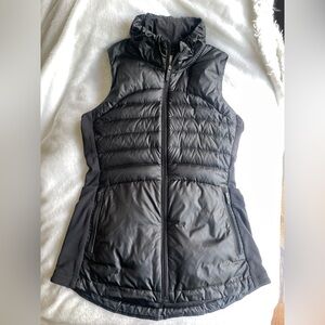 Lululemon “Down for a Run” Puffer Vest, Black, Size 6